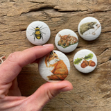 Madison Coulter Fabric Button Magnet Set