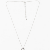 S+G Necklace Silver Hanging Heart