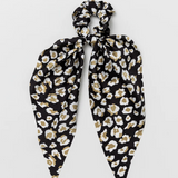 S+G Scrunchie Scarf Black Cheetah